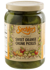 SECHLERS: Pickle Candied Sweet Orange Chunk, 16 oz