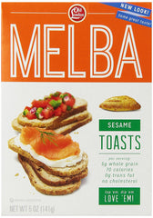 OLD LONDON: Melba Toasts Sesame, 5 oz