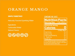 TICKLE WATER: Water Sparkling Orange Mango, 8 fo