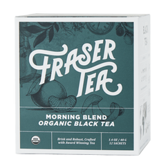 FRASER TEA: Tea Morning Blend Black Organic, 1.4 oz