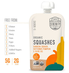 SERENITY KIDS: Toddler Bison Kabocha Squash Pumpkin, 3.5 oz