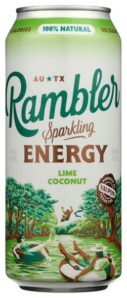 RAMBLER: Drink Enrgy Sprkl Ccnt Lm, 16 fo