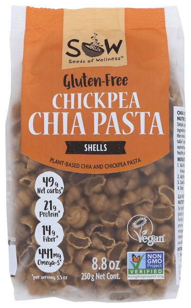 SOW: Pasta Chickpea Chia Shell, 8.8 oz