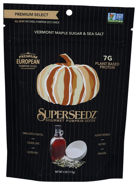 SUPER SEEDZ: Seeds Pumpkin Mpl Sugr, 4 oz