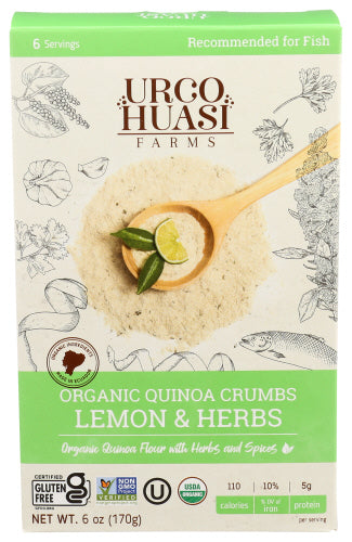 URCOHUASI FARMS: Quinoa Crumbs Lemon Herb, 6 oz