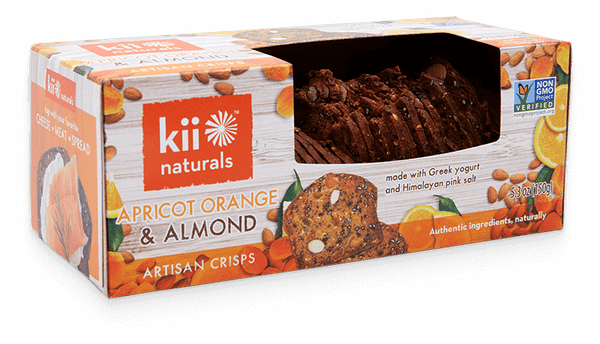 KII NATURALS: Apricot Orange & Almond Crisps, 5.3 oz