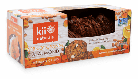 KII NATURALS: Apricot Orange & Almond Crisps, 5.3 oz