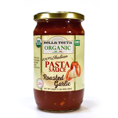 BELLA TERRA: Pasta Sauce Roasted Garlic, 24 oz