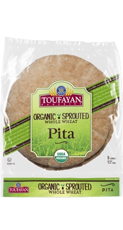 TOUFAYAN: Pita Sprouted Wheat Organic, 10 oz