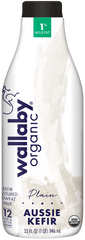 WALLABY: Aussie Kefir Lowfat Plain, 32 oz