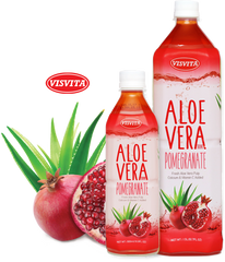 VISVITA: Drink Aloe Vera Pomegranate Flavor, 1.5 lt