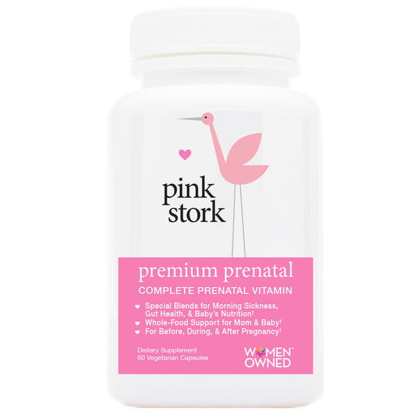 PINK STORK: Premium Prenatal Vitamin, 60 cp