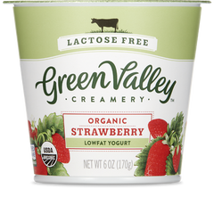 GREEN VALLEY ORGANICS: Lactose Free Strawberry Yogurt, 6 oz