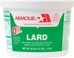 ARMOUR: Lard in Pail, 2.5 lb