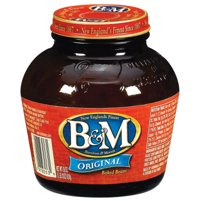 B & M: Bean Baked Original Glass Jar, 18 oz