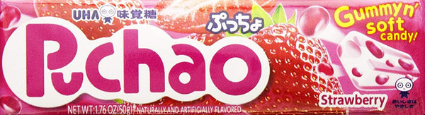 UHA MIKAKUTO: Puchao Soft Candy Strawberry, 1.76 oz