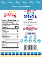DELAND: Gluten Free Raisin Granola, 12 oz