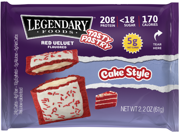 LEGENDARY FOODS: Pastry Red Velvet, 2.2 oz