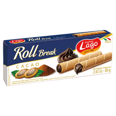 GASTONE LAGO: Cacao Rolled Wafers, 2.82 oz
