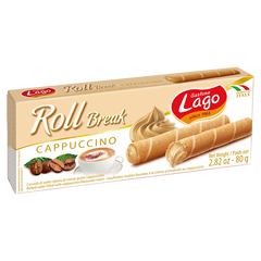 GASTONE LAGO: Cappuccino Cream Rolled Wafers, 2.82 oz