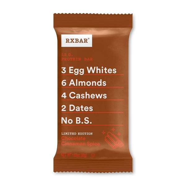 RXBAR: Chocolate Cinnamon Spice Bar, 1.83 oz