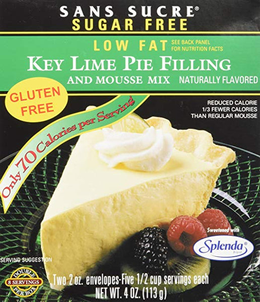 SANS SUCRE: Key Lime Pie Filling and Mousse Mix, 4 oz