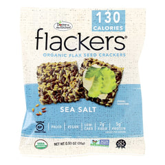 DOCTOR IN THE KITCHEN: Sea Salt Flaxseed Crackers 6 Bags, 5.6 oz