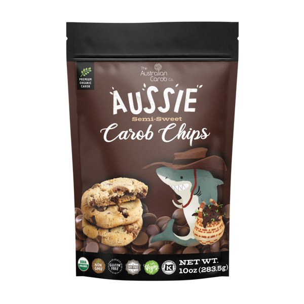 AUSTRALIAN CAROB CO: Chips Carob Semi-Sweet, 10 oz