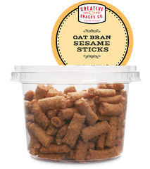 CREATIVE SNACK: Oat Bran Sesame Sticks Cup, 5.5 oz