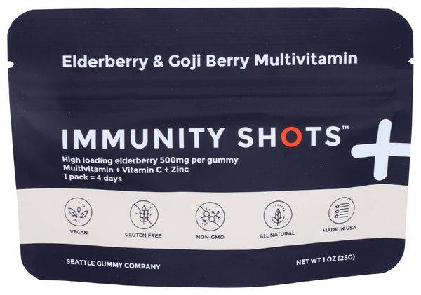 SEATTLE GUMMY COMPANY: Multivitamin Gummy Elderberry & Goji, 1 oz