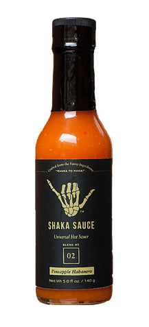 SHAKA SAUCE: Hot Sauce Pineapple Habanero, 5 oz