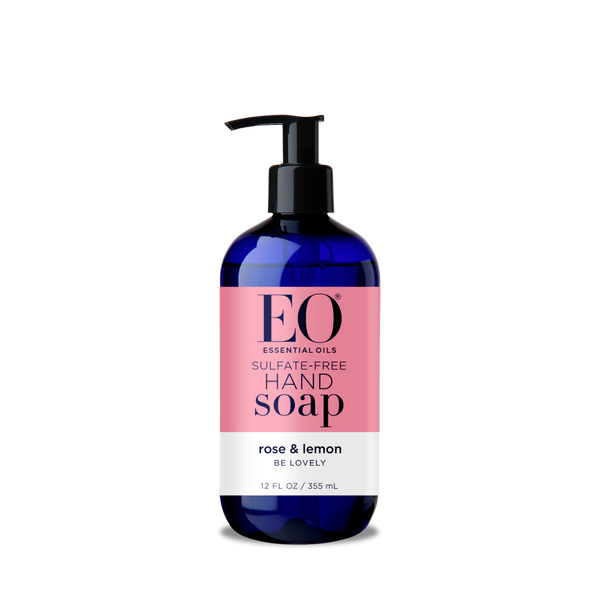 EO: Hand Soap Rose and Lemon, 12 oz
