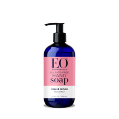 EO: Hand Soap Rose and Lemon, 12 oz