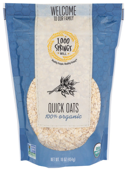 1000 SPRINGS MILL: Oats Quick Organic, 16 oz