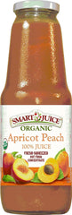 SMART JUICE: 100% Juice Organic Apricot Peach, 33.8 oz