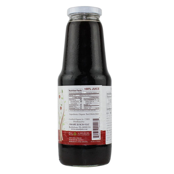 SMART JUICE: 100% Juice Organic Tart Cherry, 33.8 oz