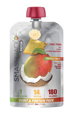 SMASH PACK: Fruit & Protein Pack Tropical, 5 oz