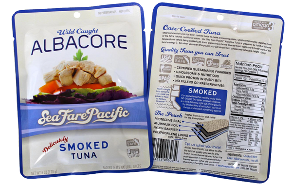 SEAFARE PACIFIC: Albacore Smoked Tuna, 6 oz