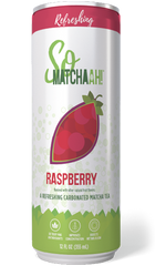 SOMATCHAAH: Tea RTD Sparkling Raspberry, 12 fo