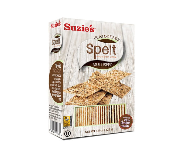 SUZIES: Spelt Multiseed Flatbread, 4.5 oz