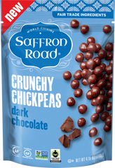 SAFFRON ROAD: Dark Chocolate Crunchy Chickpeas, 4.15 oz