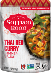 SAFFRON ROAD: Thai Red Curry Simmer Sauce, 7 oz