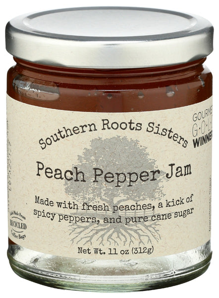 SOUTHERN ROOTS SISTERS: Jam Peach Pepper, 11 oz