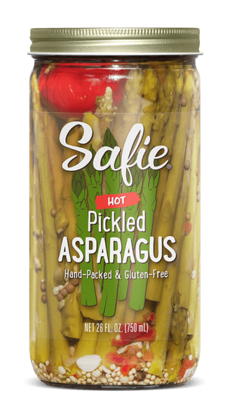 SAFIE: Hot & Spicy Pickled Asparagus, 26 oz