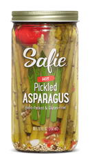 SAFIE: Hot & Spicy Pickled Asparagus, 26 oz