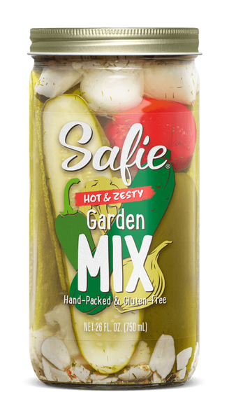 SAFIE: Pickles Hot & Zesty Garden Mix, 26 oz
