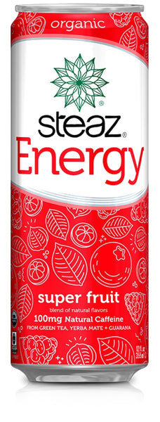 STEAZ: Energy Super Fruit Beverage, 12 fl oz