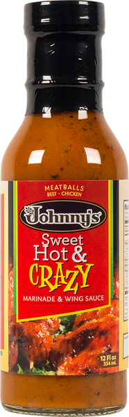 JOHNNYS FINE FOODS: Marinade Crazy Sweet & Hot, 12 oz