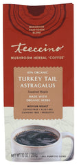 TEECCINO: Coffee Turkey Tail Astragalus Mushroom, 10 oz