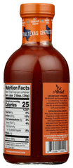 TRUE FOODS: Sauce Bbq Central Texas No Sugar, 18 oz